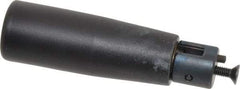 Elesa - M4x0.7 Stem, Revolving (Folding) Handwheel & Machine Handle - Technopolymer Cylindrical Handle, Steel Stem, 2.56" Handle Length, 3.27" OAL - Eagle Tool & Supply