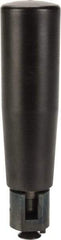 Elesa - M6x1.0 Stem, Revolving (Folding) Handwheel & Machine Handle - Technopolymer Cylindrical Handle, Steel Stem, 3.54" Handle Length, 4.48" OAL - Eagle Tool & Supply