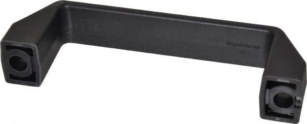 Elesa - 5.19" Center to Center, 1.06" Wide Handle, Black Matte Finish Plastic Pull Handle - 5.9" Long, 1.77" High - Eagle Tool & Supply