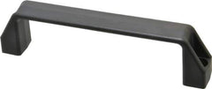 Elesa - 7.05" Center to Center, 1.1" Wide Handle, Black Matte Finish Plastic Pull Handle - 7.76" Long, 1.97" High - Eagle Tool & Supply