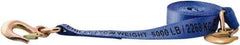 Erickson Manufacturing - 20' Long x 2" Wide, 10,000 Lb Basket Capacity, Polyester & Steel Web Sling - Blue - Eagle Tool & Supply