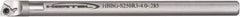 Hertel - 0.26" Min Bore Diam, 6" OAL, 3/16" Shank Diam, HBBG Indexable Boring Bar - 1-7/8" Max Bore Depth, WPGT Insert, Screw Holding Method - Eagle Tool & Supply