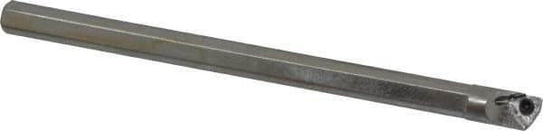 Hertel - 0.285" Min Bore Diam, 4" OAL, 1/4" Shank Diam, HBBG Indexable Boring Bar - 1" Max Bore Depth, WPGT Insert, Screw Holding Method - Eagle Tool & Supply