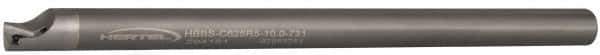 Hertel - 0.731" Min Bore Diam, 10" OAL, 5/8" Shank Diam, HBBS Indexable Boring Bar - 8" Max Bore Depth, TD.., TP.. Insert, Screw Holding Method - Eagle Tool & Supply