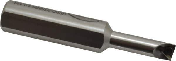 Hertel - 0.438" Min Bore Diam, 4" OAL, 3/4" Shank Diam, HBBQ Indexable Boring Bar - 1-1/2" Max Bore Depth, TPC.. Insert, Screw Holding Method - Eagle Tool & Supply