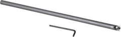 Hertel - 0.438" Min Bore Diam, 10" OAL, 3/8" Shank Diam, HBBQ Indexable Boring Bar - 3-3/4" Max Bore Depth, TPC.. Insert, Screw Holding Method - Eagle Tool & Supply