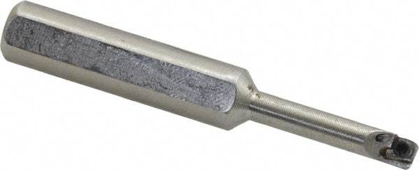 Hertel - 0.208" Min Bore Diam, 2-1/2" OAL, 3/8" Shank Diam, HBBC Indexable Boring Bar - 1" Max Bore Depth, CD.. Insert, Screw Holding Method - Eagle Tool & Supply