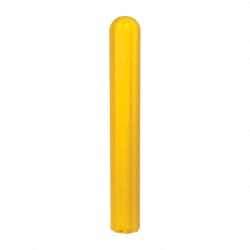 Eagle - 7-7/8" Wide x 7-7/8" Deep x 56" High, 6" Bumper Post Sleeve - Yellow, High Density Polyethylene, 8 Lb, Ribbed Surface - Eagle Tool & Supply