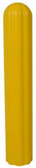 Eagle - 10" Deep x 57" High, 8" Bumper Post Sleeve - Yellow, High Density Polyethylene, 9 Lb, Ribbed Surface - Eagle Tool & Supply