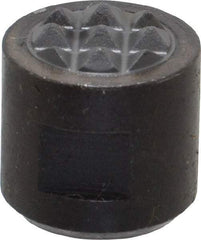 Fairlane - 10-32 Thread, 1/2" Diam, 1/2" High, Threaded, Fine Tooth Grade Diamond Serration Tooth Pattern, Carbide Tipped, Round Positioning Gripper - 3/16" Flat Width, Uncoated - Eagle Tool & Supply