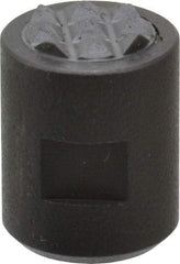 Fairlane - 10-32 Thread, 1/2" Diam, 0.651" High, Threaded, Fine Tooth Grade Diamond Serration Tooth Pattern, Carbide Tipped, Round Positioning Gripper - 3/16" Flat Width, Uncoated - Eagle Tool & Supply