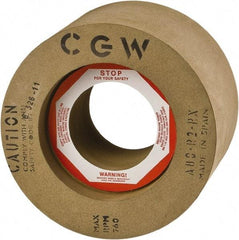 Camel Grinding Wheels - 1" Wide x 12" Diam, Type 1 Feed Wheel - 5" Hole Size, 80 Grit, Hardness R - Eagle Tool & Supply