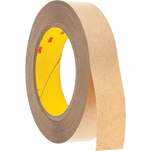 3M - 1" x 36 Yd Acrylic Adhesive Double Sided Tape - 4 mil Thick, Clear, Polyester Film Liner - Eagle Tool & Supply