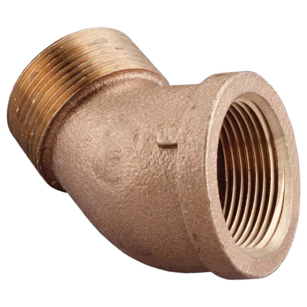 Merit Brass - Brass & Chrome Pipe Fittings Type: 45 Degree Street Elbow Fitting Size: 1 - Eagle Tool & Supply