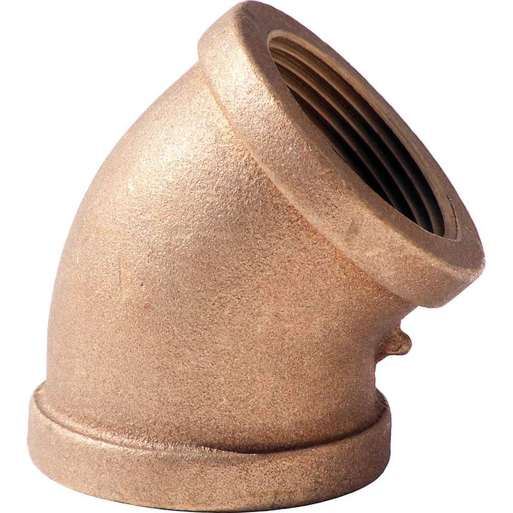 Merit Brass - Brass & Chrome Pipe Fittings Type: 45 Degree Elbow Fitting Size: 1 - Eagle Tool & Supply