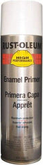 Rust-Oleum - 15 oz White Aerosol Primer - 14 Sq Ft Coverage, Interior/Exterior - Eagle Tool & Supply