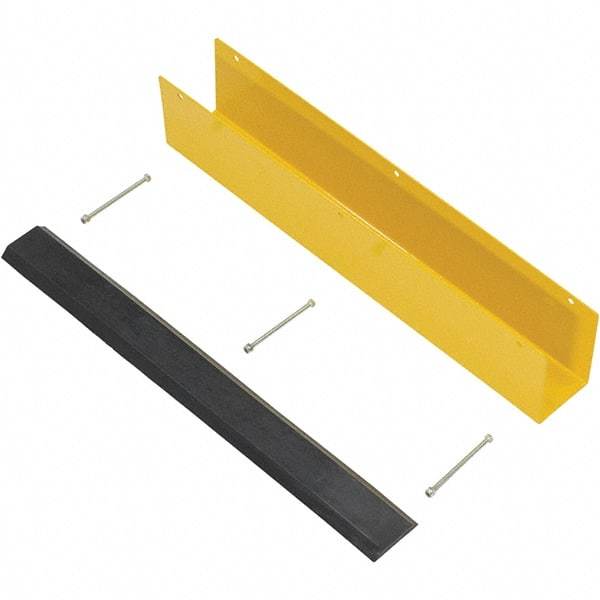 Vestil - 4-7/8" Long, Rubber Rack Guard - Yellow/Black - Eagle Tool & Supply