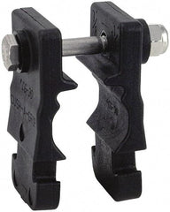 ZSI - 3/4" Pipe, Cushion Clamp - Black, 200 Lb Capacity, Glass Filled Nylon 6 - Eagle Tool & Supply