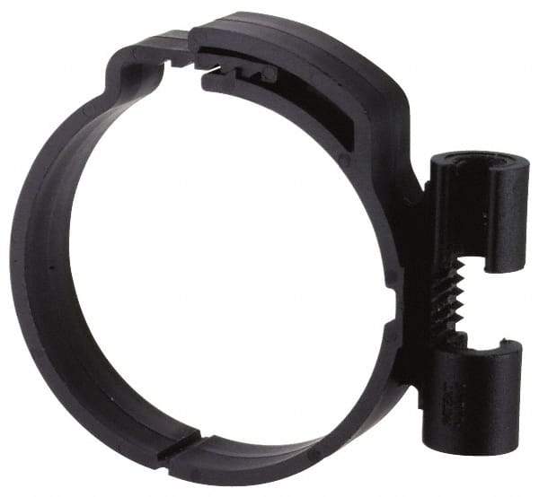 ZSI - 3/8" Rod, 1-1/8" Tube Diam, Cushion Clamp - Black, 150 Lb Capacity, Polyamide - Eagle Tool & Supply