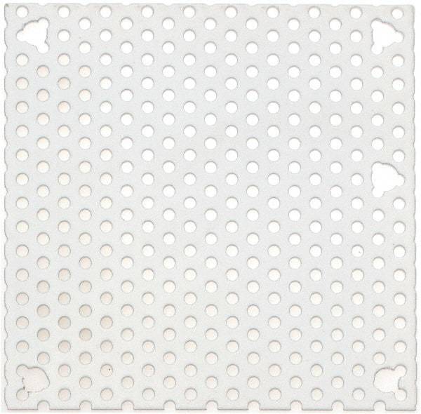 Cooper B-Line - 4-1/4" OAW x 4-1/4" OAH Powder Coat Finish Electrical Enclosure Perforated Panel - 6" x 6" Box, 16 Gauge Steel, Use with 664-1 - Eagle Tool & Supply