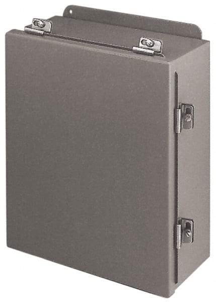 Cooper B-Line - Steel Standard Enclosure Hinge Flat Cover - NEMA 4, 12, 13, 12" Wide x 12" High x 6" Deep, Rainproof & Watertight - Eagle Tool & Supply