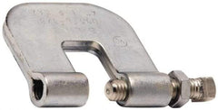 Cooper B-Line - 3/4" Max Flange Thickness, 3/8" Rod Steel C-Clamp with Locknut - 300 Lb Capacity, ASTM A1011 Carbon Steel - Eagle Tool & Supply