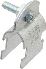 Cooper B-Line - 3/4" Pipe, 16 Gauge, Grade ASTM A1011," Pipe or Conduit Clamp - Zinc Plated, 400 Lb Capacity, All Conduit - Eagle Tool & Supply