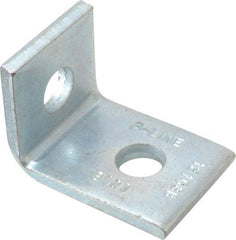 Cooper B-Line - Zinc Plated Carbon Steel 90° Strut Fitting - 1/2" Bolt, 2 Holes, Used with Cooper B Line Channel & Strut (All Sizes Except B62 & B72) - Eagle Tool & Supply