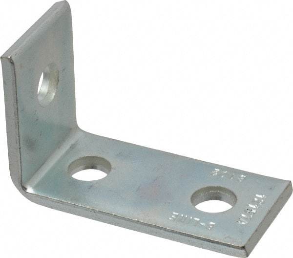 Cooper B-Line - Zinc Plated Carbon Steel 90° Strut Fitting - 1/2" Bolt, 3 Holes, Used with Cooper B Line Channel & Strut (All Sizes Except B62 & B72) - Eagle Tool & Supply