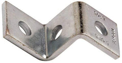 Cooper B-Line - Zinc Plated Carbon Steel Z Strut Fitting - 1/2" Bolt, 3 Holes, Used with Cooper B Line Channel & Strut (All Sizes Except B62 & B72) - Eagle Tool & Supply