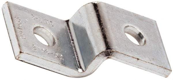 Cooper B-Line - Zinc Plated Carbon Steel Z Strut Fitting - 1/2" Bolt, 2 Holes, Used with Cooper B Line Channel & Strut (All Sizes Except B62 & B72) - Eagle Tool & Supply