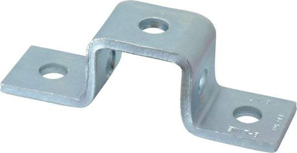 Cooper B-Line - Zinc Plated Carbon Steel Bracket Strut Fitting - 1/2" Bolt, 5 Holes, Used with Cooper B Line Channel & Strut (All Sizes Except B62 & B72) - Eagle Tool & Supply