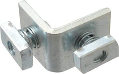 Cooper B-Line - Zinc Plated Carbon Steel 90° Preassembled Corner Strut Fitting - 1/2" Bolt, 2 Holes, Used with Cooper B Line Channel & Strut (All Sizes Except B62 & B72) - Eagle Tool & Supply