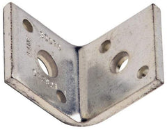 Cooper B-Line - 1/2 or 3/8" Rod, Zinc Plated Carbon Steel Reversible Angle Clip Reversible Angle Strut Clip - 500 Lb Capacity, 2 Holes, Used with Rod To Beam Or Wall Bracket - Eagle Tool & Supply