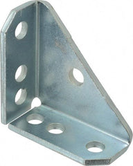 Cooper B-Line - Zinc Plated Carbon Steel 90° Gusset Strut Fitting - 7 Holes, Used with Cooper B Line Channel & Strut (All Sizes Except B62 & B72) - Eagle Tool & Supply