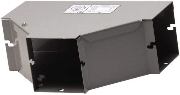 Cooper B-Line - 4 Inch Wide x 4 Inch High, Raceway Fitting - Gray, For Use with Lay In Wireways, Type 1 Screw Cover Wireway - Eagle Tool & Supply