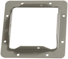Cooper B-Line - 4 Inch Wide x 4 Inch High, Rectangular Raceway Flange - Gray, For Use with Lay In Wireways, Type 1 Screw Cover Wireway - Eagle Tool & Supply