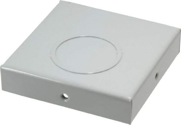 Cooper B-Line - 4 Inch Wide x 4 Inch High, Square Raceway Fitting - Gray, For Use with Lay In Wireways, Type 1 Screw Cover Wireway - Eagle Tool & Supply