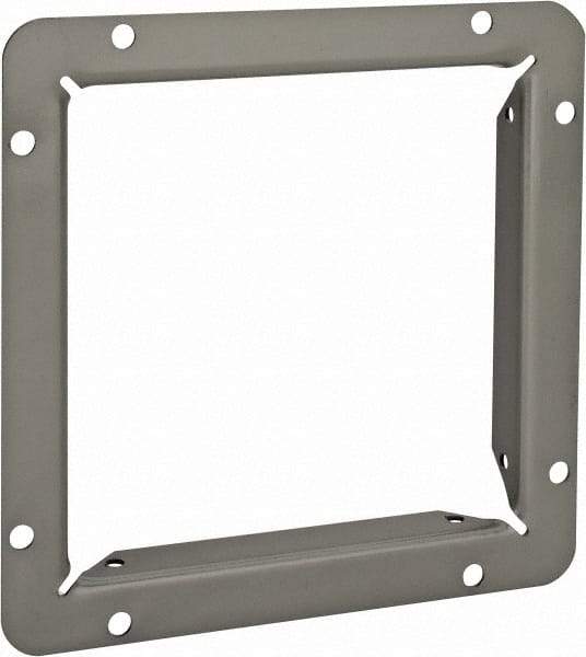 Cooper B-Line - 6 Inch Wide x 6 Inch High, Rectangular Raceway Flange - Gray, For Use with Lay In Wireways, Type 1 Screw Cover Wireway - Eagle Tool & Supply