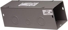 Cooper B-Line - 6" High x 152mm Wide x 48" Long, Screw Mount Solid Wall Wire Duct - Gray, 15 (Bottom) & 15 (Top) Knockouts, Screw Cover, Steel - Eagle Tool & Supply