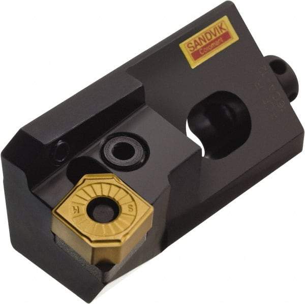 Sandvik Coromant - Series T-Max P, Left Hand, PCFNR/L..CA Toolholder Compatibility, CNMG 12 04 08, CNMG 432 Insert Compatibility, Indexable Turning Cartridge - Lever Holding Method, 63mm OAL - Eagle Tool & Supply