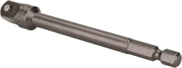 Proto - 3/8" Square Size Hex to Square Adapter - 1/4" Hex Drive, 4" OAL - Eagle Tool & Supply