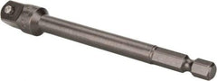 Proto - 3/8" Square Size Hex to Square Adapter - 1/4" Hex Drive, 4" OAL - Eagle Tool & Supply
