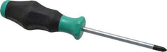Wera - #2, 8-1/4" OAL, Standard Phillips Screwdriver - 4" Blade Length, Round Shank, Ergonomic Handle - Eagle Tool & Supply