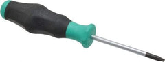 Wera - T9 Torx Driver - 2-23/64" Blade Length, 5-35/64" OAL, Ergonomic Handle - Eagle Tool & Supply