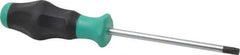 Wera - T40 Torx Driver - 5-7/64" Blade Length, 9-33/64" OAL, Ergonomic Handle - Eagle Tool & Supply