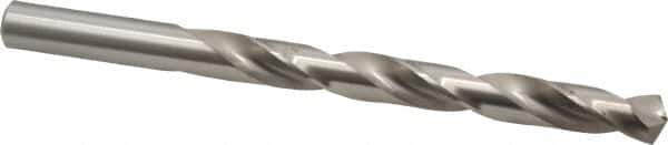 Cleveland - 25/64" 135° High Speed Steel Jobber Drill - Bright Finish, Right Hand Cut, Spiral Flute, Straight Shank, 5-1/8" OAL, Split Point - Eagle Tool & Supply