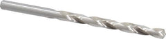 Cleveland - Letter B 135° High Speed Steel Jobber Drill - Bright Finish, Right Hand Cut, Spiral Flute, Straight Shank, 4" OAL, Split Point - Eagle Tool & Supply