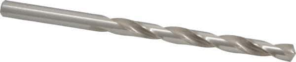 Cleveland - Letter C 135° High Speed Steel Jobber Drill - Bright Finish, Right Hand Cut, Spiral Flute, Straight Shank, 4" OAL, Split Point - Eagle Tool & Supply