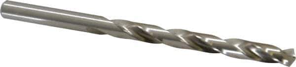 Cleveland - Letter H 135° High Speed Steel Jobber Drill - Bright Finish, Right Hand Cut, Spiral Flute, Straight Shank, 4-1/8" OAL, Split Point - Eagle Tool & Supply